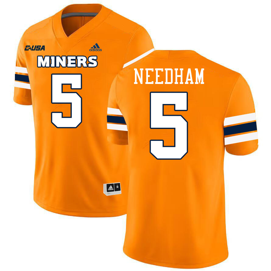 Nik Needham UTEP Jersey,UTEP Miners #5 Nik Needham College Football Jersey,Uniforms-Orange